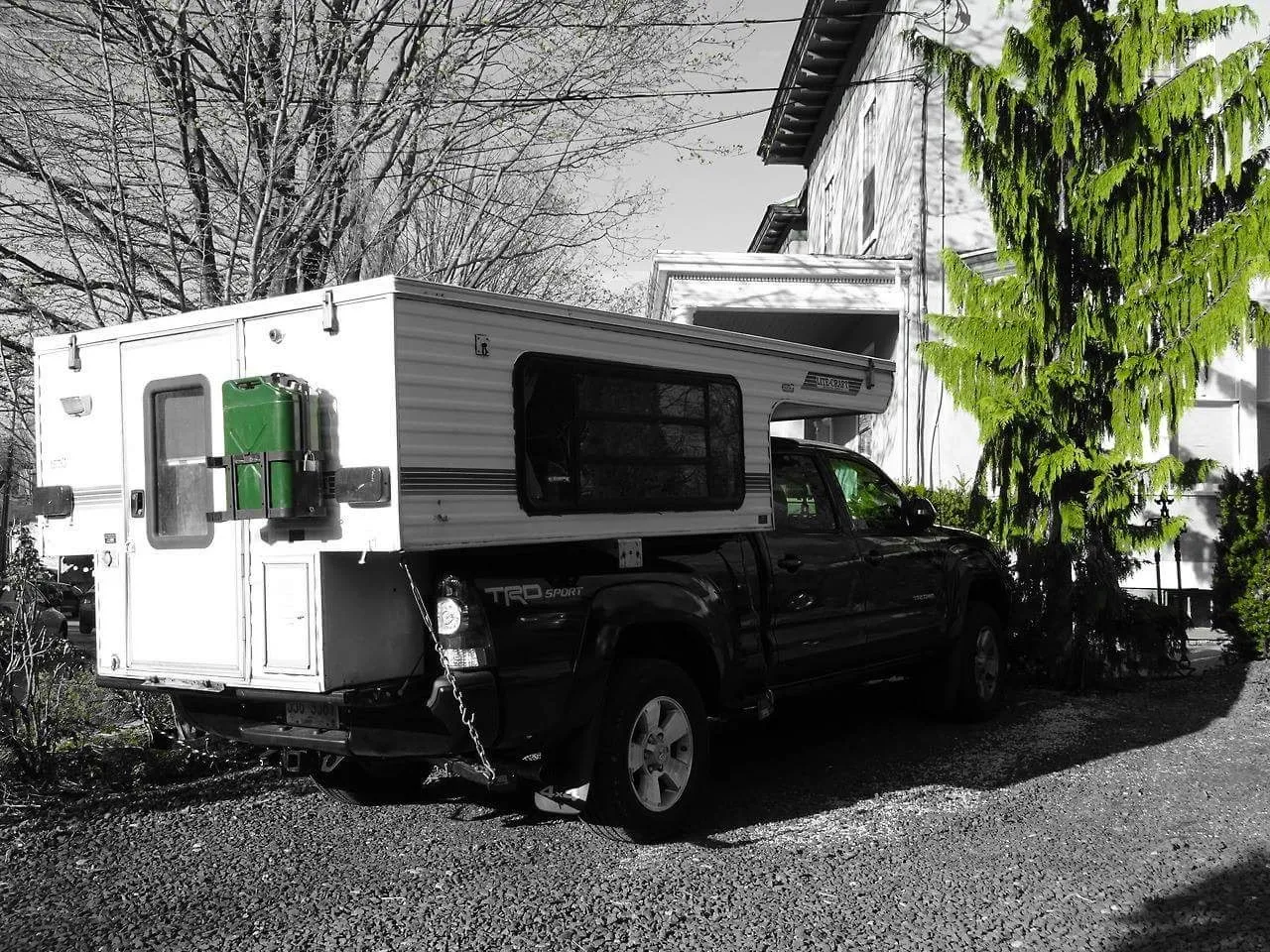 B's truck and camper